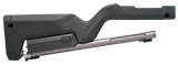 Tactical Solutions TDCGMGBBLK X-Ring Takedown Barrel and Stock Combo 22 LR 16.50" Gunmetal Gray Fluted & Threaded with Fiber Optic Sight, Black Magpul Backpacker Stock Fits Ruger 10/22 Takedown