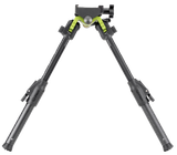 Mdt Sporting Goods Inc 105560GRN GRND-POD  Green/Black 4.50"-9" Carbon Fiber/Aluminum, Adj. Throw Lever, 4 Leg Postitions, Fits Picatinny Rail
