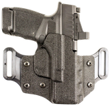 DeSantis Gunhide 195KA8WZ0 Veiled Partner  OWB Black Kydex Belt Slide Fits Springfield Prodigy w/wo Red Dot Fits 4.25-5" Barrel Right Hand