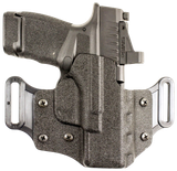 DeSantis Gunhide 195KA8WZ0 Veiled Partner  OWB Black Kydex Belt Slide Fits Springfield Prodigy w/wo Red Dot Fits 4.25-5" Barrel Right Hand