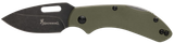 Browning 3220504 Hidden Hollow  EDC Small 2.25" Folding Drop Point Plain Black Oxide Stonewashed D2 Steel Blade, OD Green G10 Handle