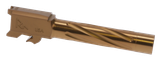 Rival Arms RARA20S201C Precision V1 Match Grade 9mm Luger 4.25" Spiral Fluted Bronze PVD Stainless Steel, Fits S&W M&P