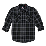 Hornady Gear 32215 Flannel Shirt  2XL Olive/Black/Gray,  Cotton/Polyester, Relaxed Fit Button Up