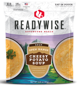 ReadyWise RW05010 Outdoor Food Kit Open Range Cheesy Potato Soup 2.5 Servings In A Resealable Pouch, 6 Per Case