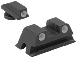 Meprolight USA 188023101 Tru-Dot  Green Tritium White Outline Front Sight-Green Tritium White Outline Rear Sight Walther Arms PPS/PPX/Creed