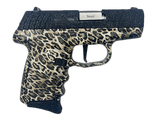 SCCY Industries DVG1PBLP DVG-1  Sub-Compact Frame 9mm Luger 10+1 3.10" Stainless Quadlock Barrel, Black Glitter Optic Ready/Serrated Stainless Steel Slide, Black Leopard Polymer Frame & Grip