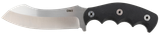 CRKT 2866 Catchall  5.51" Fixed Sheepsfoot Plain Brushed Satin 8Cr13MoV SS Blade/Black GRN w/Rubber Overlay Handle Includes Sheath