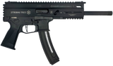 Grand Power 8588005808606 TR22 Stribog 22 LR 25+1 8" Black Threaded Barrel, Black Picatinny Rail Receiver, Black Aluminum Frame w/Lower & Rear Picatinny Rail,  Black Polymer Grips