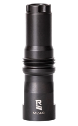 Rugged Suppressor MD001 M249 Muzzle Device Black with 9/16x24 LH Threads & Dual Taper Locking System for Surge762, Razor762 & Micro30 Suppressors