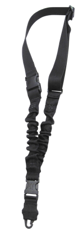 Tacshield T6010BK Shock Sling Black Webbing Single-Point Rifle/Shotgun
