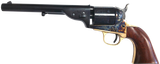 Taylors & Company 550725 1851 Open-Top 45 Colt (LC) Caliber with 7.50" Blued Finish Barrel, 6rd Capacity Blued Finish Cylinder, Color Case Hardened Finish Steel Frame & Walnut Navy Size Grip