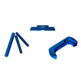 Cross Armory CRG5OKBL 3 Piece Kit  Extended Compatible w/Glock 17/19/26/34 Gen5 Blue Anodized Steel/Aluminum