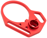 Strike Industries ARULMFEP&ACNRED QD End Plate QD End Plate with Hook Attachments & Anti-Rotation Castle Nut, Red Finish