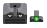 Meprolight USA 412213111 Hyper-Bright  Green Tritium Green Outline Front Sight-Green Tritium Black Outline Rear Sight Kimber 1911 WEDGE