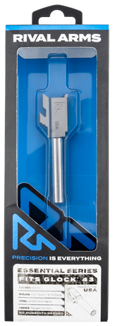 Rival Arms RARA22G301D Essential V2 Match Grade 9mm Luger 3.41" Stainless Steel, Fits Glock 43/43X