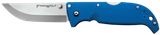 Cold Steel CS20NPG Finn Wolf 3.50" Folding Straight Back Plain Satin Polished AUS-8A SS Blade/Blue Griv-Ex Handle Includes Pocket Clip
