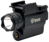 SME SMEWLLP Compact Tactical Handgun LED Light/Laser Combo  Black 250 Lumens White Cree LED Red Laser