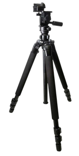 KOPF Jager KJ85003K Folding Tripod K700 Tripod made of Aluminum with Black Finish, Adjustable Reaper Rail, 3-Level Leg Extension, 21-87 Degree Pan & Tilt