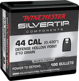 Winchester Ammo WB44ST210X Centerfire Handgun Reloading 44RemMag 210gr Silvertip Hollow Point 100 Per Box/10 Case