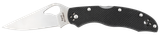 Spyderco BY01GP2 Byrd Harrier 2 3.39" Folding Clip Point Plain 8Cr13MoV SS Blade Black  Textured G10 Handle Includes Pocket Clip
