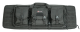GPS Bags DRC36 Double Rifle Case 36" Black 600D Polyester w/ 2 Padded Pistol Sleeves MOLLE Webbing & Lockable Zippers