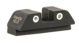 AmeriGlo GL8113R Tritium Rear Sight for Glock  Green Tritium White Outline Rear Sight