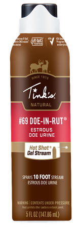Tinks W6260 #69 Hot Shot Deer Attractant Doe In Estrus Scent Gel 5 oz Gel Stream