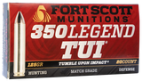 Fort Scott Munitions 350125SCV Tumble Upon Impact (TUI) Rifle 350Legend 125gr Solid Copper Spun 20 Per Box/10 Case