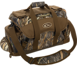 Drake Waterfowl DA2020022 Blind Bag Refuge Mossy Oak Bottomland HD-2 Heavy Duty Nylon Duffle Bag Zipper Closure