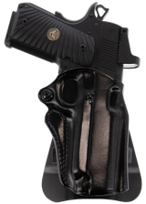 Galco SM2-800B Speed Master 2.0 OWB Black Leather Paddle Fits CZ P-10M/Glock 43/43x Right Hand