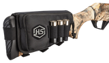 Hunters Specialties 01621 Buttstock Shell Holder  W/Pouch Holds 3 Rounds Black Polyester