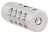 Christensen Arms 8100001701 Side-Baffle  Natural Titanium, 5/8"-24 tpi Threads, 30 Cal (.920" D Bull barrel)