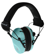 Radians R3220ECS R3200 Dual Mic Electronic Muff 23 dB Over the Head Aqua Blue
