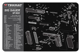 TekMat TEKR17SIGSP2022  Cleaning Mat Black/Gray Rubber 11"x17" Sig Sauer SP 2022 Parts Diagram