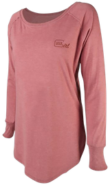 Glock AP960348 Glock Girl Confidence  Blush Cotton/Polyester/Rayon Long Sleeve Tunic XL