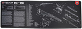TekMat TEKR44M14 M14 (M1A) Cleaning Mat Black/White Rubber 15"x44" M14 (M1A) Parts Diagram