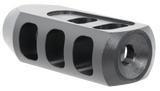 TacFire  Tanker Muzzle Brake  Black Oxide Steel with 1/2"-28 tpi Threads 2.76" OAL 1.37" Diameter for 5.56x45mm NATO