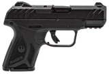 Ruger 3818 Security-9 Compact 9mm Luger  3.42" Barrel 10+1,Black Polymer Frame With Picatinny Acc. Rail, Black Oxide Steel Slide, Manual Safety