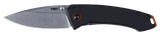 CRKT 2522 Tuna  Compact 2.73" Plain Stonewashed 8Cr13MoV SS Blade, Black G10/SS Handle, Includes Pocket Clip