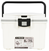 PELICAN 8Q-1-WHTGRY 8QT ELITE COOLER WHT/GRY