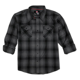 Hornady Gear 32224 Flannel Shirt  XL Gray/Black,  Cotton/Polyester, Relaxed Fit Button Up