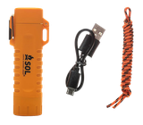 Survive Outdoors Longer 01401243 Fire Lite Fuel Free Lighter Orange Plastic Includes USB Cable/Lanyard