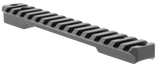 Talley PLM258779 Fierce Rivalry Picatinny Rail  Black Anodized Long Action 20 MOA