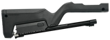 Tactical Solutions TDCMBBBLK X-Ring Takedown Barrel and Stock Combo 22 LR 16.50" Matte Black Fluted & Threaded with Fiber Optic Sight, Black Magpul Backpacker Stock Fits Ruger 10/22 Takedown