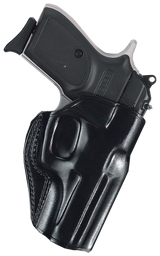 Galco SG858B Stinger  OWB Black Leather Belt Slide Fits S&W M&P .380 Shield EZ Fits 3-3.30" Barrel Right Hand