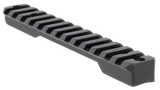 Talley PSM258779 Fierce Rivalry Picatinny Rail  Black Anodized Short Action 20 MOA