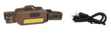 Nightstick USB4510F USB-4510F Multi-Flood Flat Dark Earth 35/60/250 Lumens Green/Red/White LED Bulb Clip-On/Camo Strap