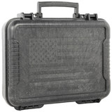 Outdoor Connection 10017 Molded Pistol Case  11" Long Black w/US Flag Polypropylene