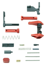 Timber Creek Outdoors ARLPKR Lower Parts Kit  Red Anodized Aluminum for AR-15