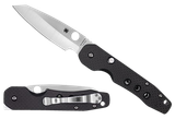 Spyderco C240CFP Smock  3.39" Folding Plain Stonewashed CPM S30V SS Blade/Black Textured Carbon Fiber/G10 Handle